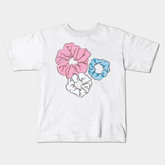 cute hair scrunchie Kids T-Shirt by princessmi-com